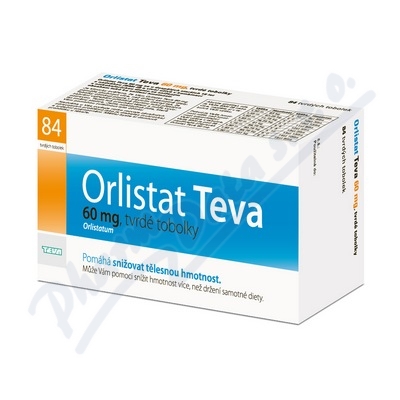 Orlistat Teva 60mg—84 tvrdých tobolek