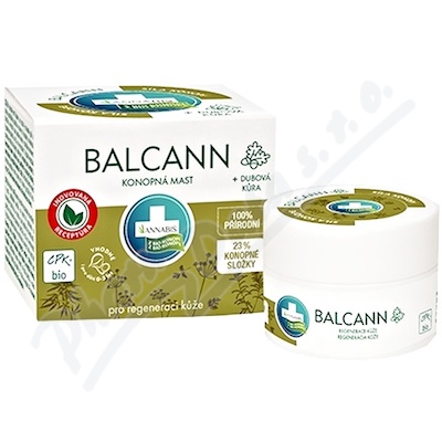 Annabis Balcann konopná mast BIO —50ml