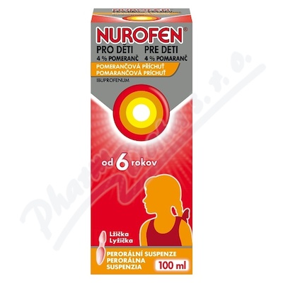 Nurofen Pro Děti 4% Pomeranč sirup 100 ml