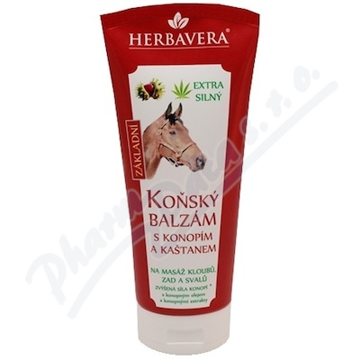 Herbavera Koňský balzám konopí-kaštan-kostival—200 ml