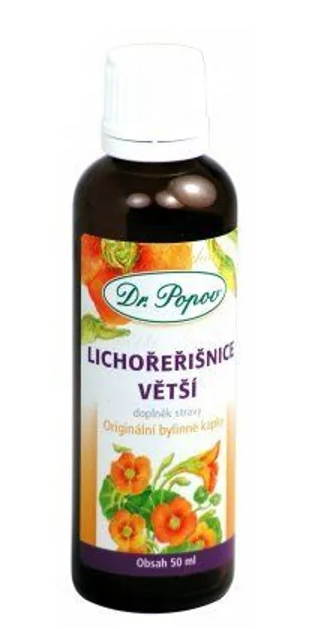 Lichořeřišnice větší bylinné kapky Dr. Popov —50 ml