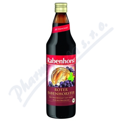 Rabenhorst BIO šťáva červené hrozny + železo—750 ml