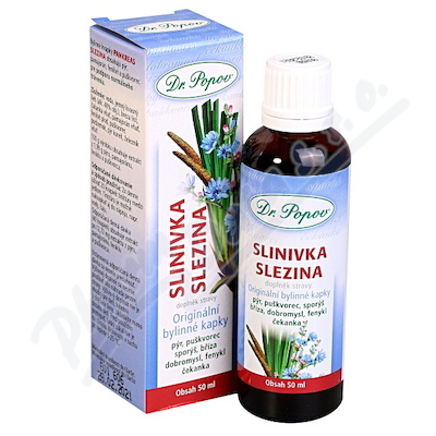 Dr.Popov Kapky bylinné Slenivka-Slezina—50 ml