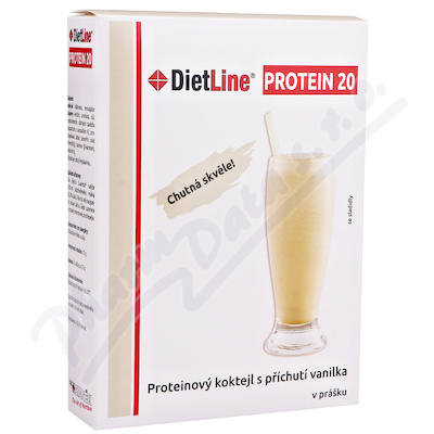 DietLine Protein 20 Koktejl Vanilka —3 sáčky