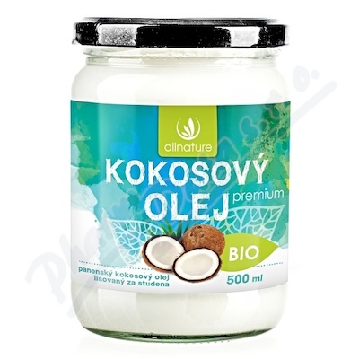 Allnature Kokosový olej panenský BIO—500 ml