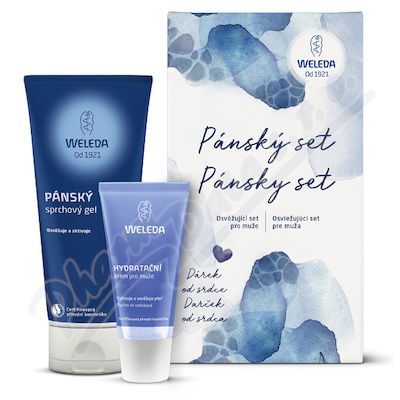 Weleda Set  Osvěžující set pro muže—Sprchový gel 200 ml a Hydratační krém 30 ml