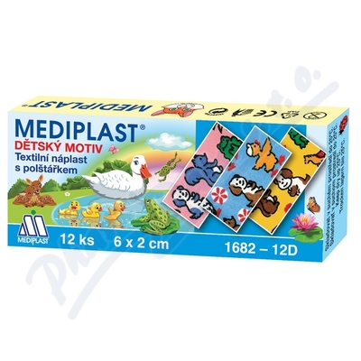 Náplast Mediplast 6cmx2cm dětská—12 ks