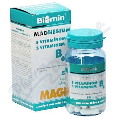 Biomin Magnesium s vitamínem B6—50 tobolek