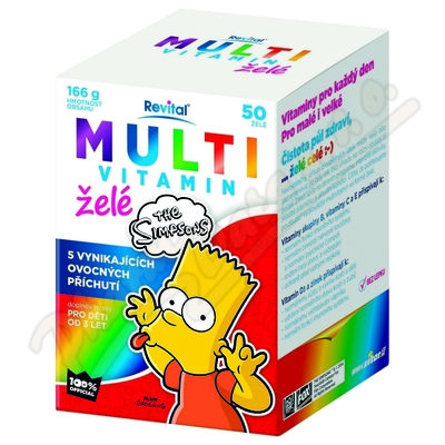 The Simpsons Multivitamin Želé—50 ks