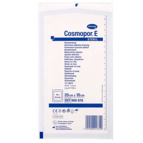 Náplast hypoalergenní Cosmopor sterilní 10x20cm, s polštářkem, 1 ks