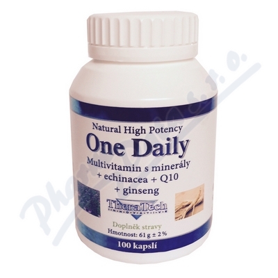 TheraTech 04 One Daily —Multivitamín s minerály + echinacea + Q10, 100 tobolek