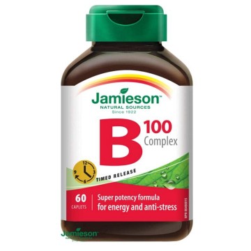 Jamieson B-komplex 100mg s postupným uvolňováním—60 tablet