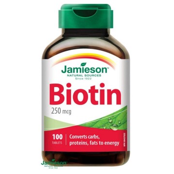 Jamieson Biotin 250 mcg—100 tablet