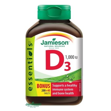 Jamieson Vitamín D3 1000 IU—240 tablet