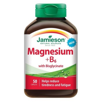 JAMIESON Hořčík+vitamín B6 s bisglycinátem—50 tablet