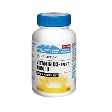 NatureVia Vitamin D3-Efekt 1000IU—90 tablet