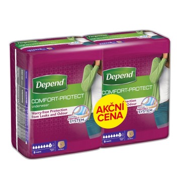 Inkontinenční kalhotky DEPEND Normal Duopack L—2x9ks