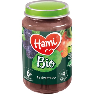 Hami ovocný příkrm se švestkou BIO 6+—190 g