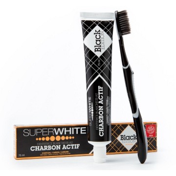 Superwhite Black Bělící ZP s aktivním uhlím—75 ml