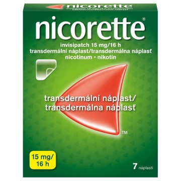 Nicorette Invisipatch 15mg/16h—transderm.náplast 7 ks