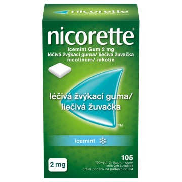 Nicorette Icemint Gum 2mg—105 žvýkaček