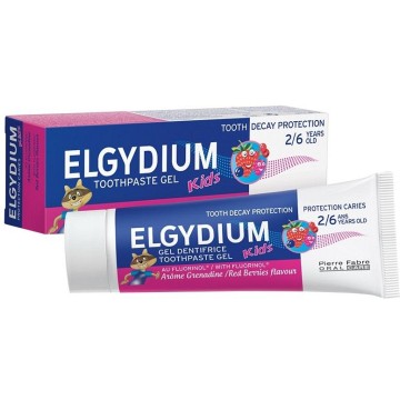 Elgydium Kids Red Berries —Dětská zubní pasta 2-6 let, 50 ml