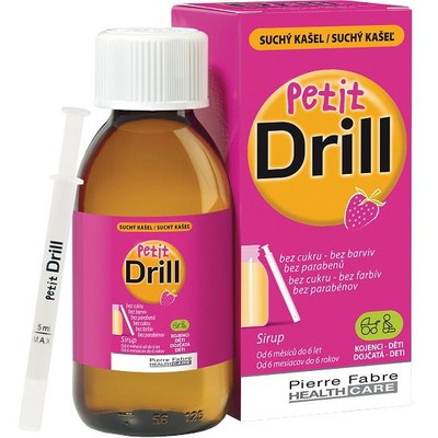 Petit Drill Sirup na suchý kašel—125 ml