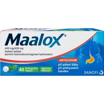 Maalox—40 žvýkacích tablet