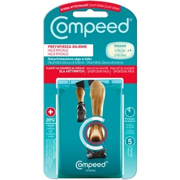 Compeed Náplast na puchýře Sportovní - pata—5 ks