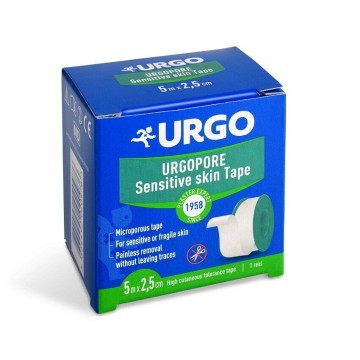 URGO Pore Náplast netkaný textil—2,5cm x 5m