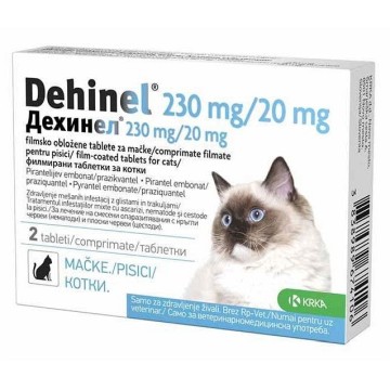 Dehinel 230mg/20mg pro kočky—2 tablety