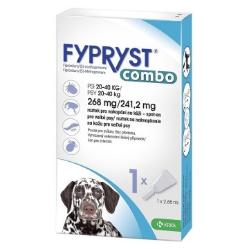 Fypryst combo spot-on pro psy 20-40 kg—2,68 ml