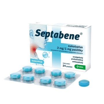 Septabene eukalyptus—3mg/1mg, 24 kapslí