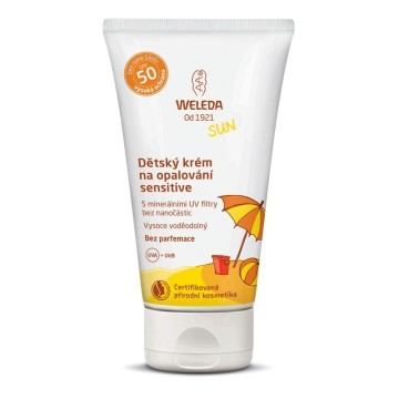 Weleda Dětský krém na opalování SPF50 Sensitive —50 ml