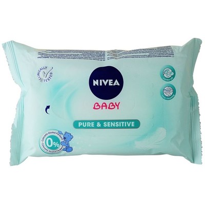 Nivea Baby čist.ubrousky Sensitive—63ks 