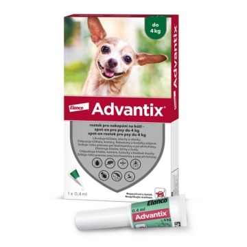 Advantix pro psy spot -on do 4kg —1x0,4 ml