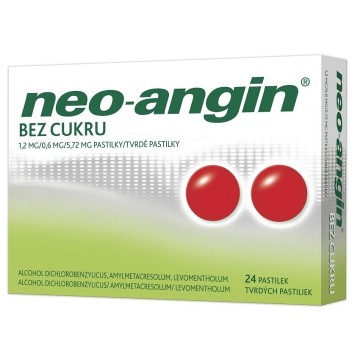 Neo-angin Bez cukru—24 pastilek