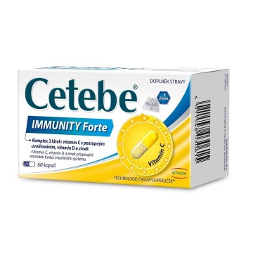 Cetebe Immunity Forte—60 kapslí - AKCE - DOPRODEJ Exp.12/24 (poslední 1 kus k objednání, další 309,-)