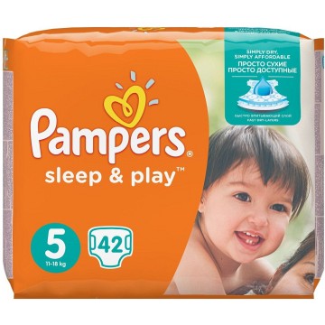 Pampers Sleep&Play Junior 11-18kg—44 ks