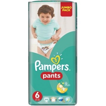 Kalhotkové plenky Pampers Jumbo Pack S6—44ks