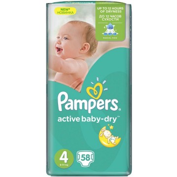 Pampers Active Baby VPP Maxi 7-14kg—58 ks