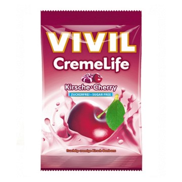 Vivil Creme life Višeň bez cukru—bonbony 110 g