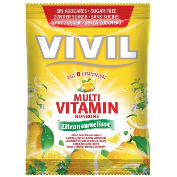 Vivil Multivitamín citr+meduňka 8vit.bez cukru—bonbony 80 g