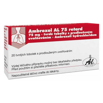 Ambroxol AL Retard 75mg—20 tvrdých tobolek