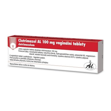 Clotrimazol AL 100 mg—6 vaginálních tablet + aplikátor