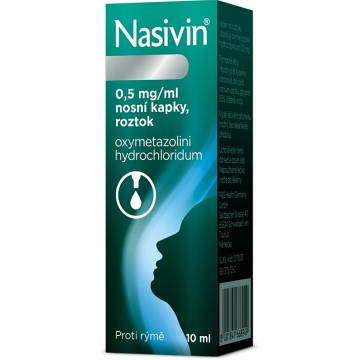 Nasivin 0,05%—nosní kapky 10 ml