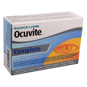 OCUVITE COMPLETE—60 kapslí - DOPRODEJ Exp. 10/24 (poslední kus/běžná cena 540,-)