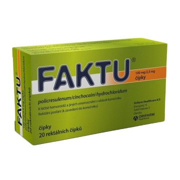 FAKTU—100mg/2,5mg, čípky 20ks