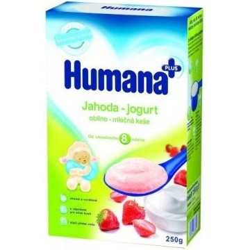 Humana kaše obilno-mléčná jahoda-jogurt od 8.měs.—250 g