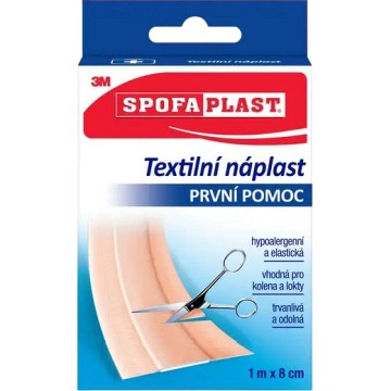 Rychloobvaz 3M Textilní náplast Spofaplast—8 cm x 1 m